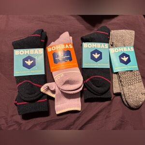Bombas ladies calf/knee high socks lot of 4 size m/L